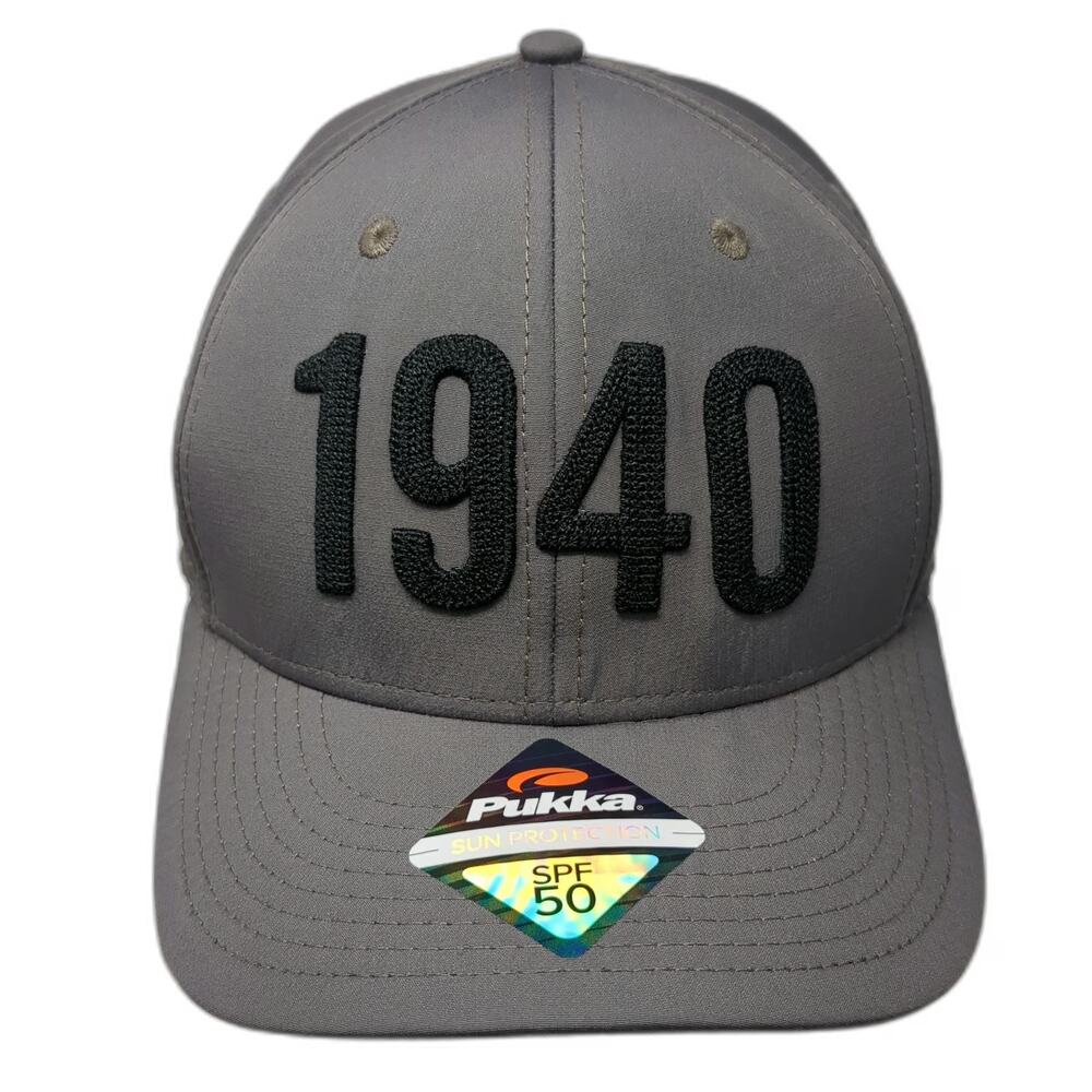 Pukka Snapback Gray One Size 1940 Country Club SPF 50 Embroidered Polyester Hat